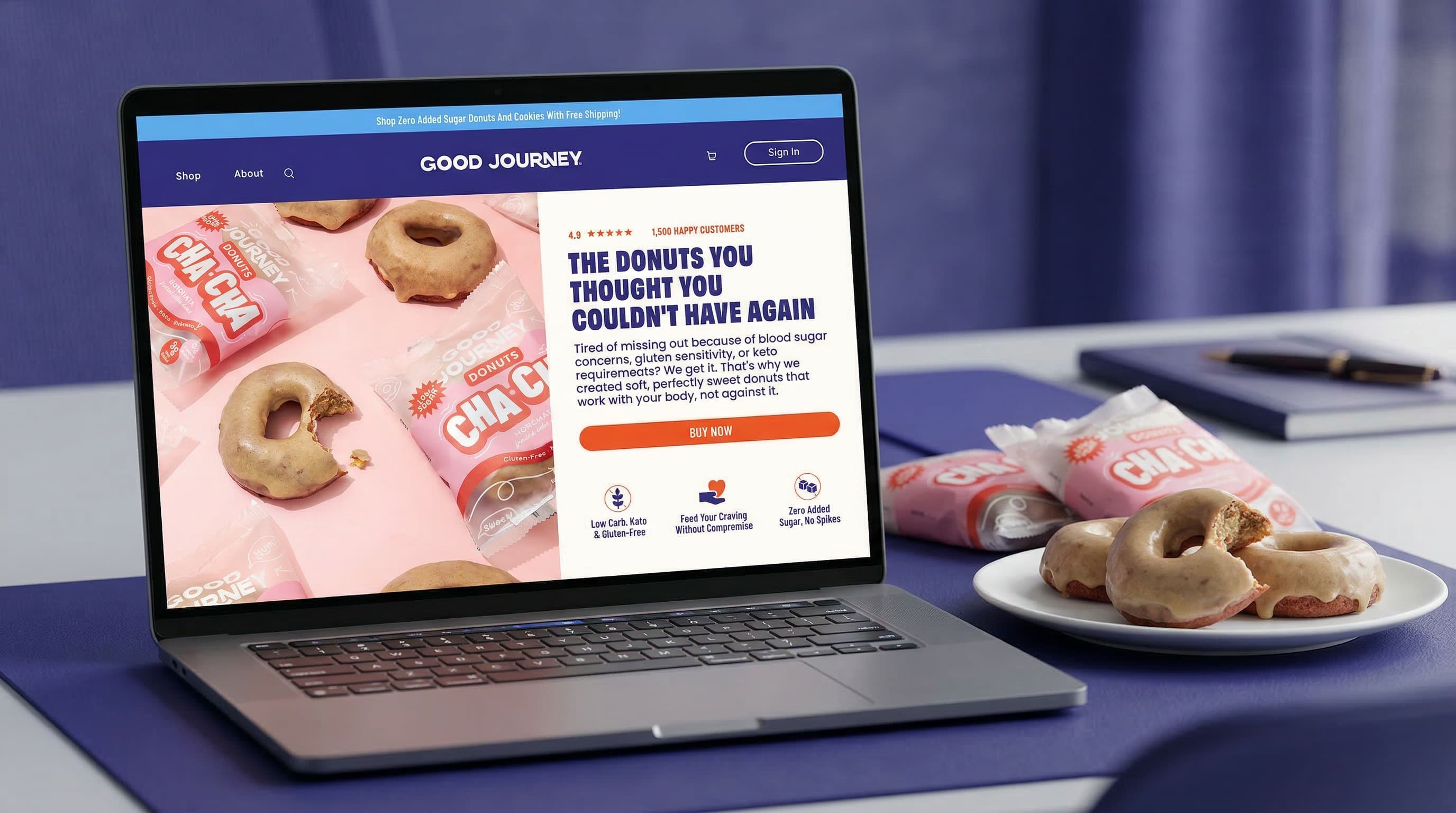 Good Journey Donuts website