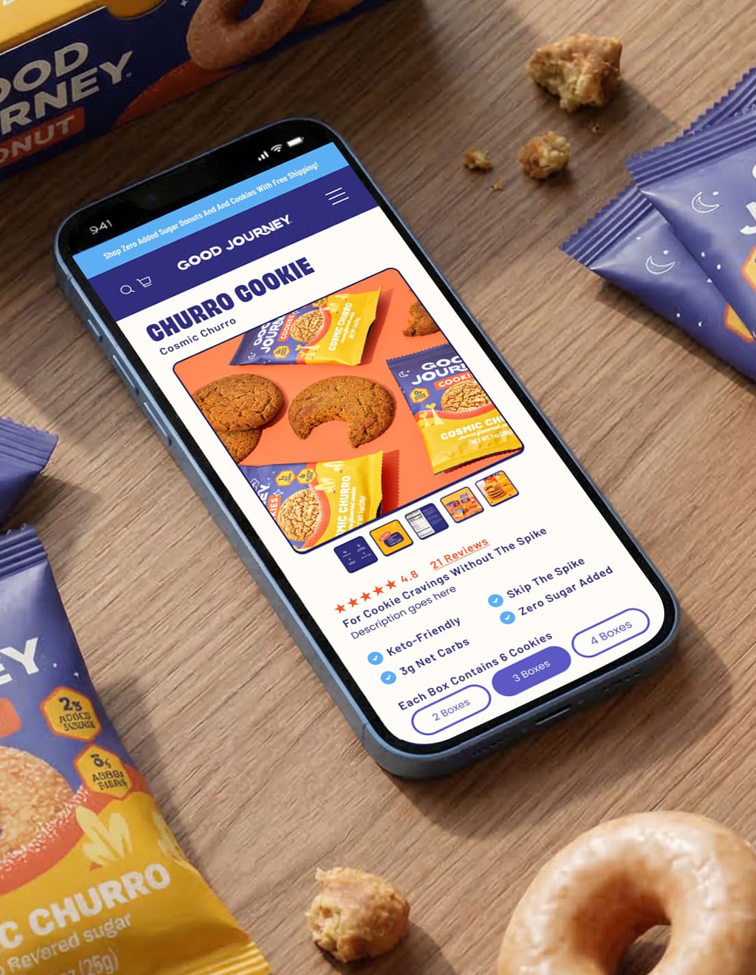 Good Journey Donuts mobile product page