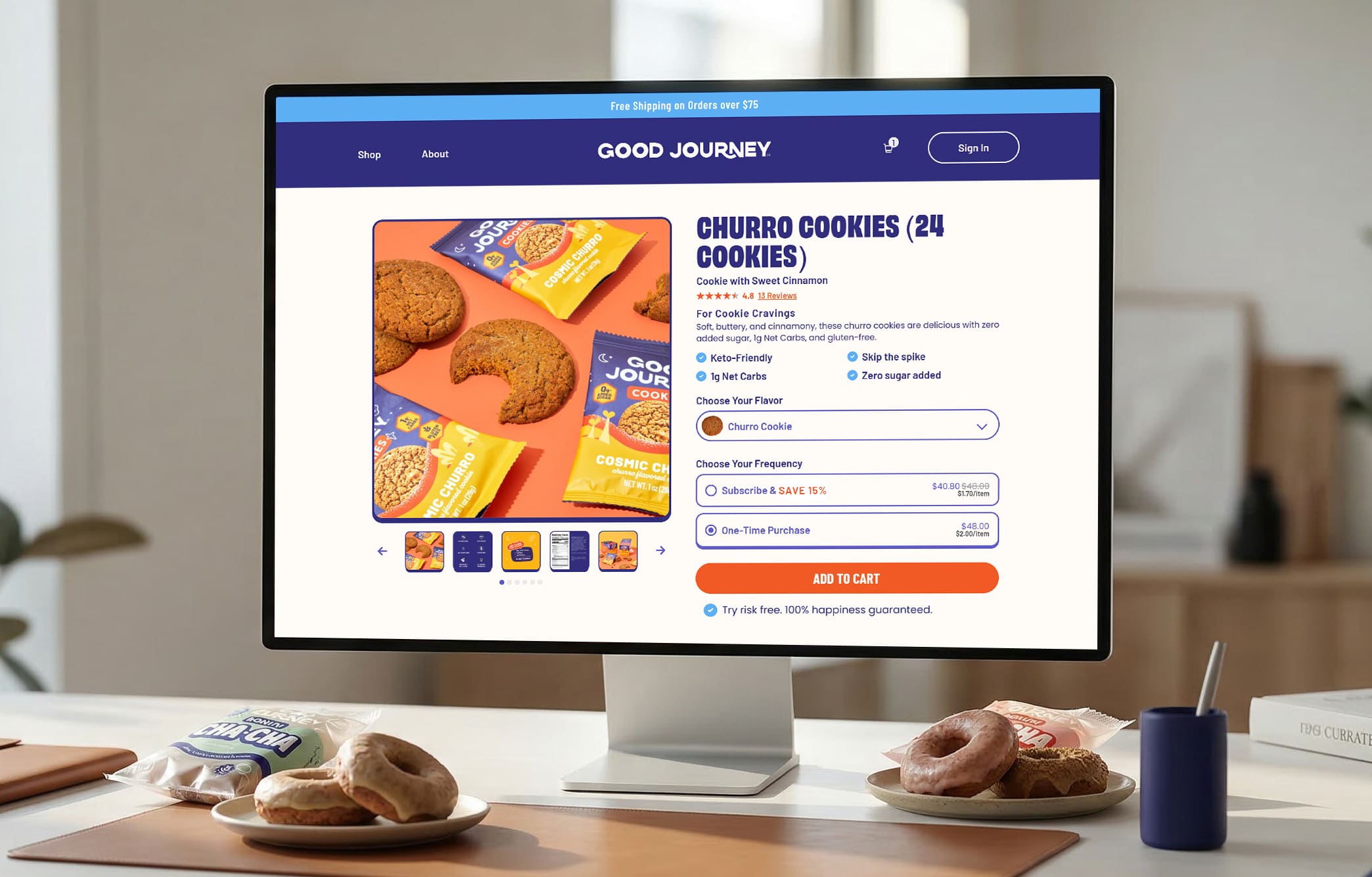 Good Journey Donuts product page